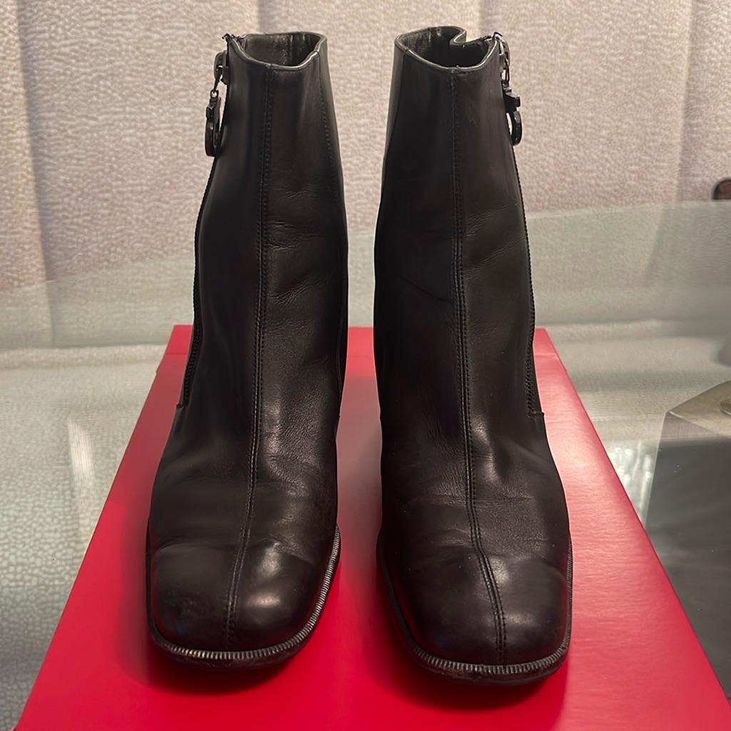 Salvatore Ferragamo Black Booties - Size 7